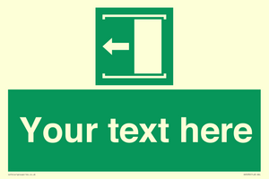 Custom Slide to Open Sign